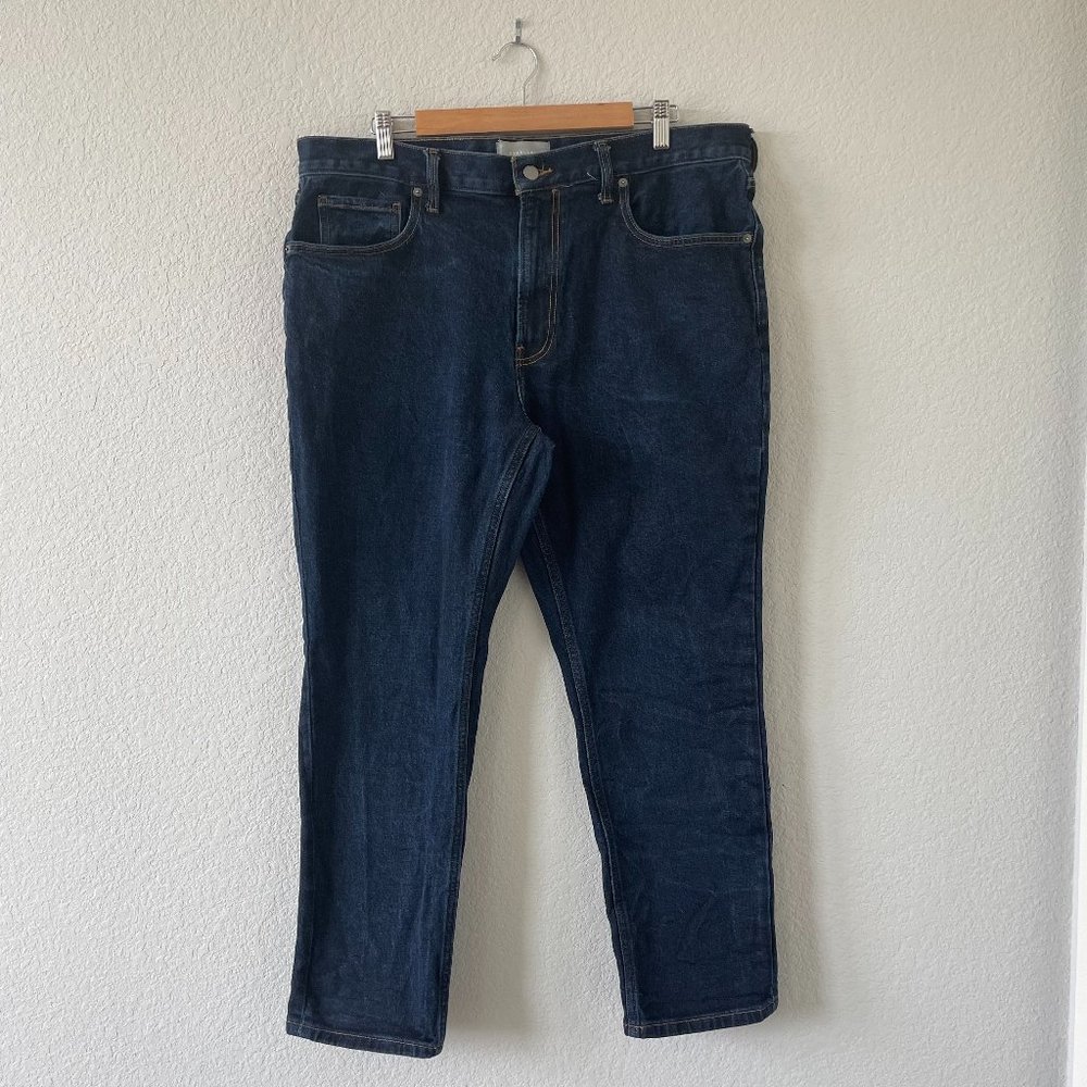 Everlane | The Organic Cotton Slim Fit Jeans in Vintage Dark Wash